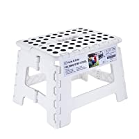 Heim &amp- Elda Taburete de Paso Plegable- Super Fuerte plástico 9 Inch Paso Taburete para niños y Adultos con Asas